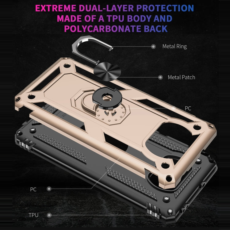 For Xiaomi Poco X3 NFC Shockproof TPU + PC Protective Case with 360 Degree Rotating Holder
