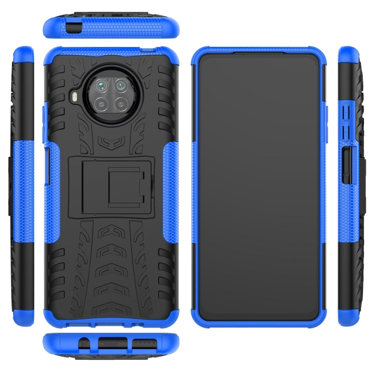 For Xiaomi Mi 10T Lite 5G Tire Texture Shockproof TPU+PC Protective Case with Holder