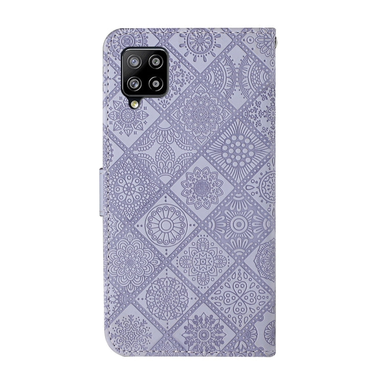 For Samsung Galaxy A12 Ethnic Style Embossed Pattern Horizontal Flip Leather Case with Holder & Card Slots & Wallet & Lanyard