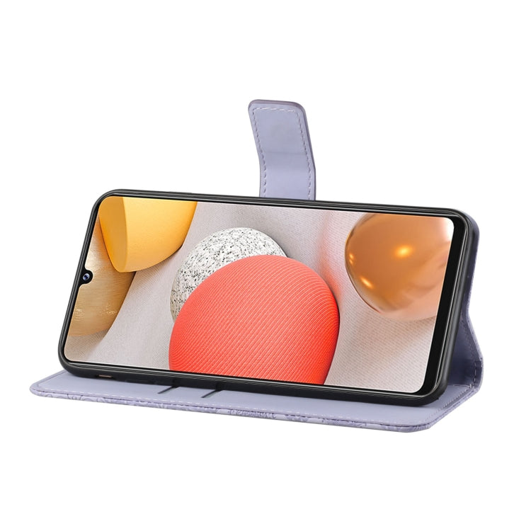 For Samsung Galaxy A12 Ethnic Style Embossed Pattern Horizontal Flip Leather Case with Holder & Card Slots & Wallet & Lanyard