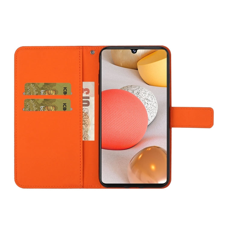 For Samsung Galaxy A12 Ethnic Style Embossed Pattern Horizontal Flip Leather Case with Holder & Card Slots & Wallet & Lanyard