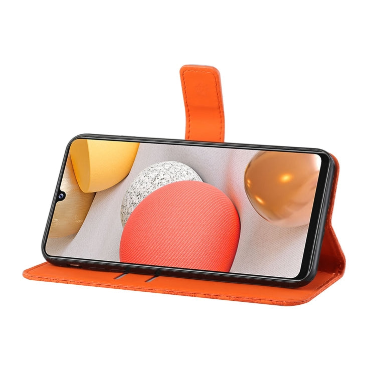 For Samsung Galaxy A12 Ethnic Style Embossed Pattern Horizontal Flip Leather Case with Holder & Card Slots & Wallet & Lanyard