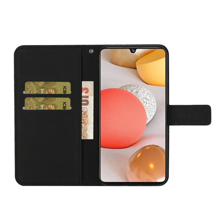 For Samsung Galaxy A12 Ethnic Style Embossed Pattern Horizontal Flip Leather Case with Holder & Card Slots & Wallet & Lanyard