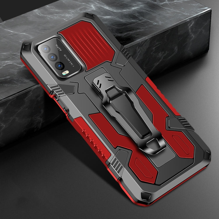 For vivo Y20 Machine Armor Warrior Shockproof PC + TPU Protective Case