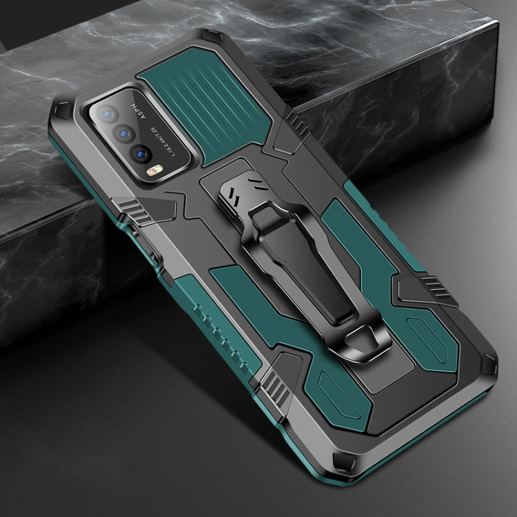For vivo Y20 Machine Armor Warrior Shockproof PC + TPU Protective Case