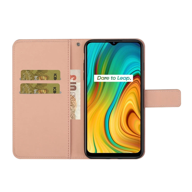 For OPPO Realme C3 Ethnic Style Embossed Pattern Horizontal Flip Leather Case with Holder & Card Slots & Wallet & Lanyard