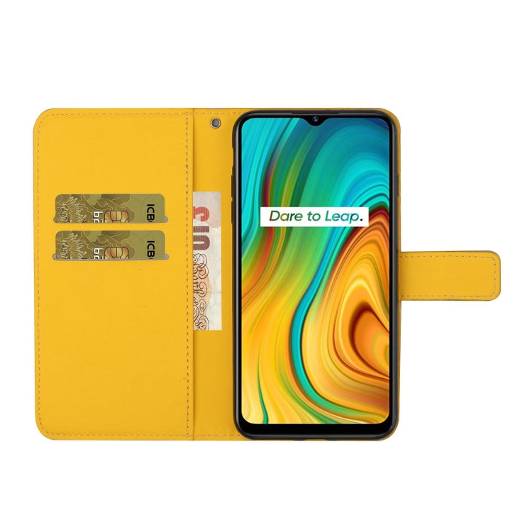 For OPPO Realme C3 Ethnic Style Embossed Pattern Horizontal Flip Leather Case with Holder & Card Slots & Wallet & Lanyard