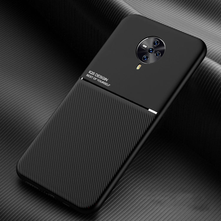 For vivo S6 Classic Tilt Strip Grain Magnetic Shockproof PC + TPU Case