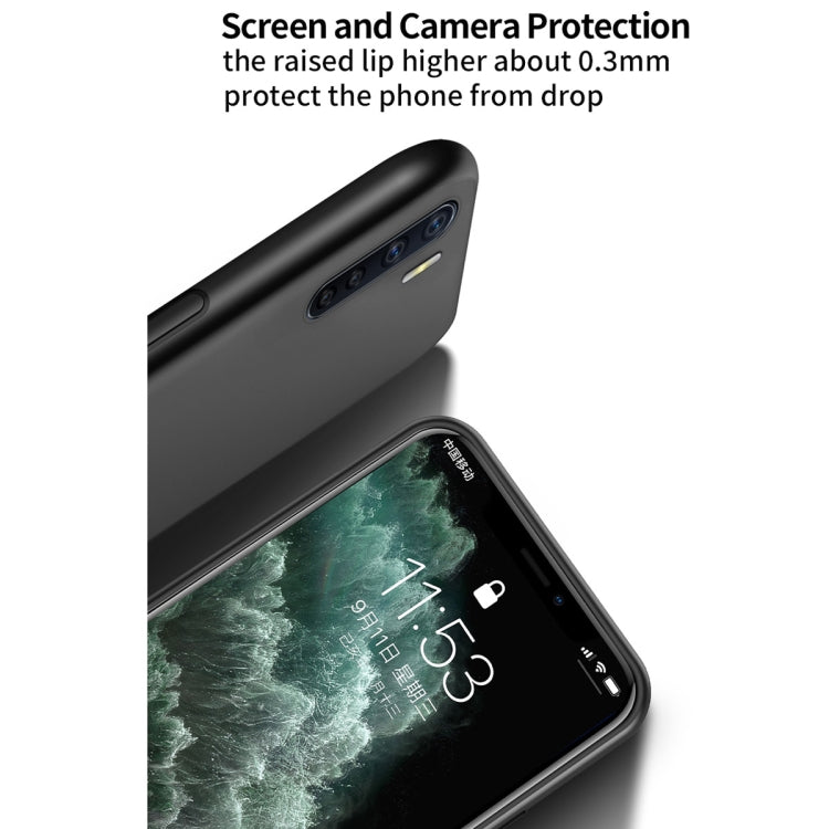 For OPPO A91 / Reno3 Classic Tilt Strip Grain Magnetic Shockproof PC + TPU Case