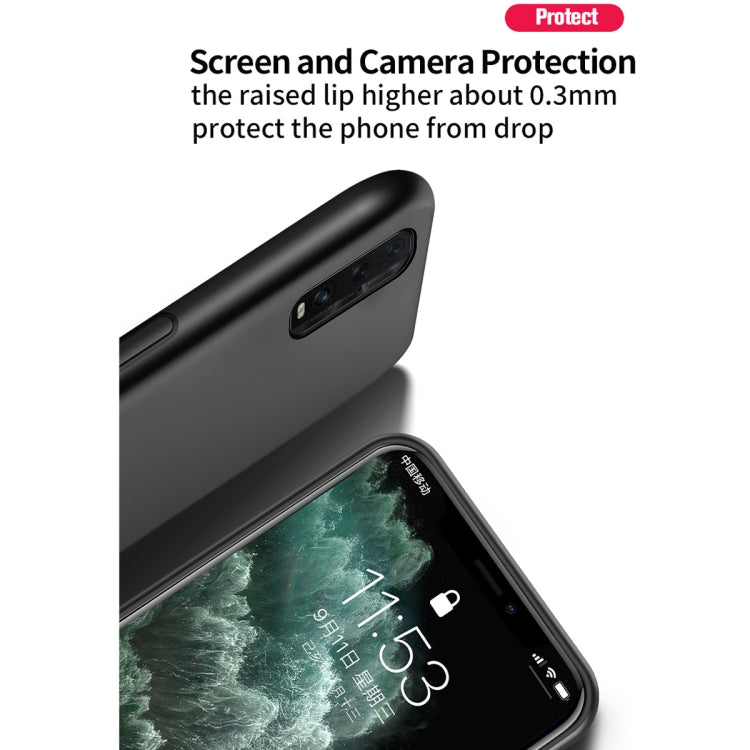 For OPPO Find X2 Classic Tilt Strip Grain Magnetic Shockproof PC + TPU Case