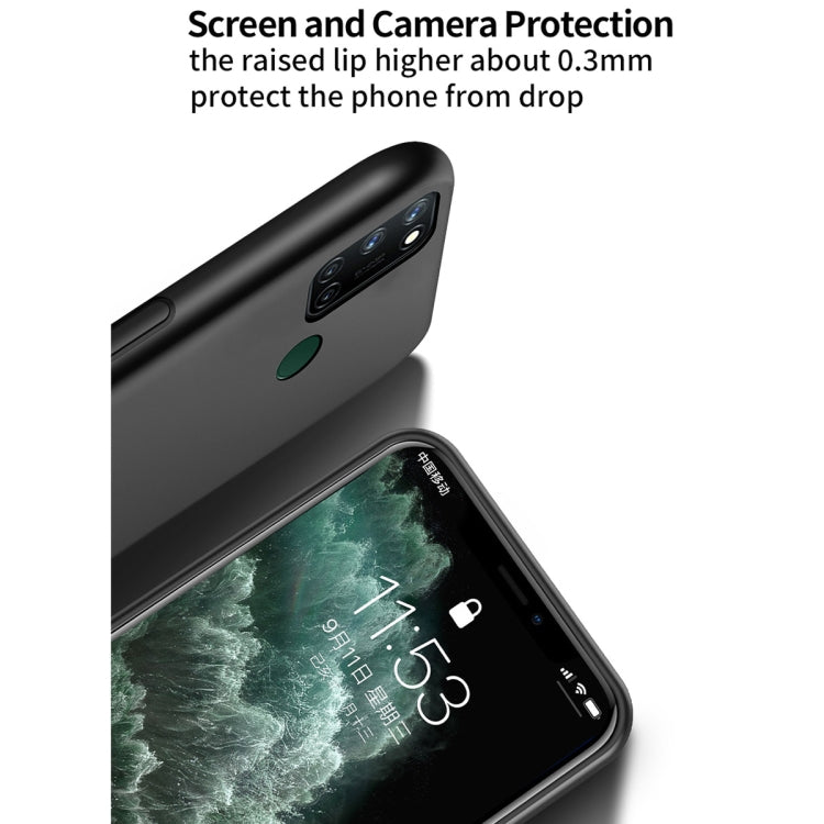 For OPPO Realme 7i Asian Version Classic Tilt Strip Grain Magnetic Shockproof PC + TPU Case