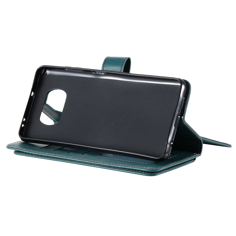 For Xiaomi Poco X3 NFC Multifunctional Magnetic Copper Buckle Horizontal Flip Leather Case with Bracket & 10 Card Slots & Wallet & Photo Frame