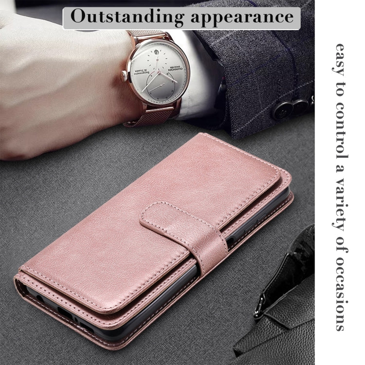 For Xiaomi Poco X3 NFC Multifunctional Magnetic Copper Buckle Horizontal Flip Leather Case with Bracket & 10 Card Slots & Wallet & Photo Frame