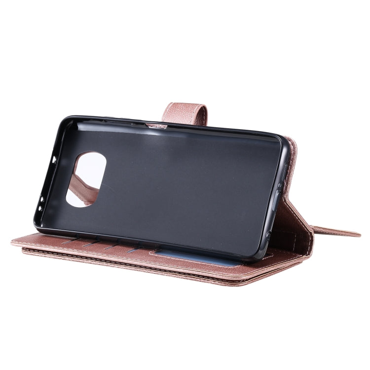 For Xiaomi Poco X3 NFC Multifunctional Magnetic Copper Buckle Horizontal Flip Leather Case with Bracket & 10 Card Slots & Wallet & Photo Frame