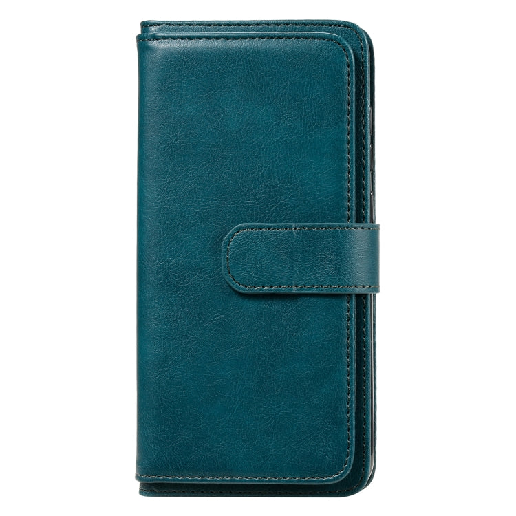 For OPPO A7 / A5s (AX5s) Multifunctional Magnetic Copper Buckle Horizontal Flip Solid Color Leather Case with 10 Card Slots & Wallet & Holder & Photo Frame
