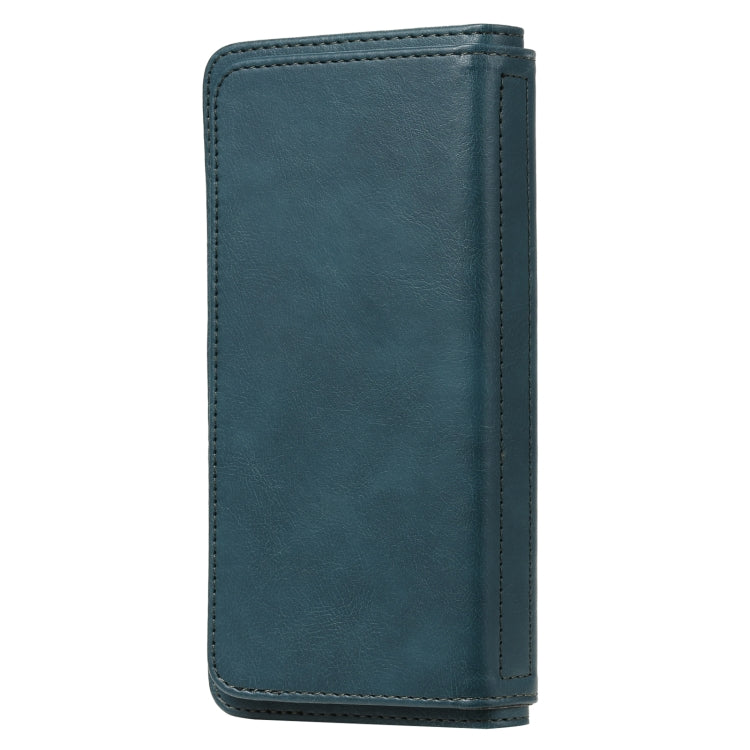 For OPPO A7 / A5s (AX5s) Multifunctional Magnetic Copper Buckle Horizontal Flip Solid Color Leather Case with 10 Card Slots & Wallet & Holder & Photo Frame