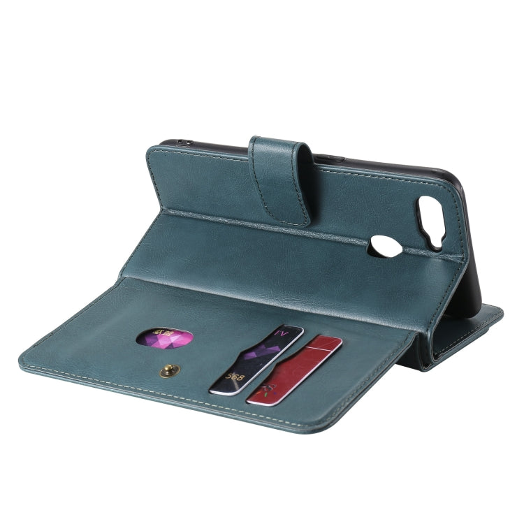 For OPPO A7 / A5s (AX5s) Multifunctional Magnetic Copper Buckle Horizontal Flip Solid Color Leather Case with 10 Card Slots & Wallet & Holder & Photo Frame