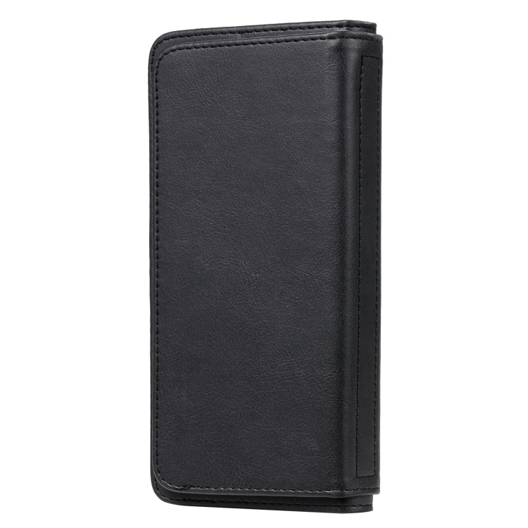 For OPPO A7 / A5s (AX5s) Multifunctional Magnetic Copper Buckle Horizontal Flip Solid Color Leather Case with 10 Card Slots & Wallet & Holder & Photo Frame