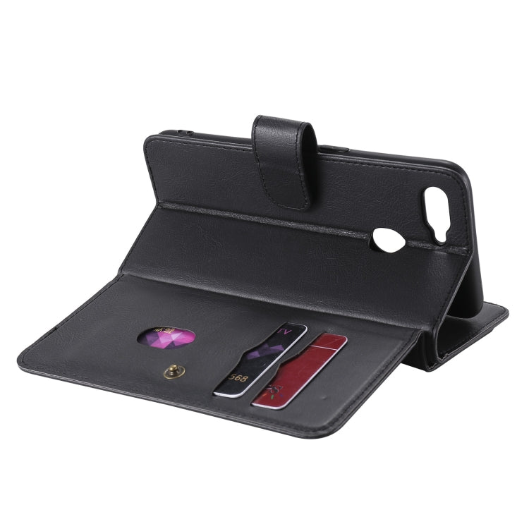 For OPPO A7 / A5s (AX5s) Multifunctional Magnetic Copper Buckle Horizontal Flip Solid Color Leather Case with 10 Card Slots & Wallet & Holder & Photo Frame