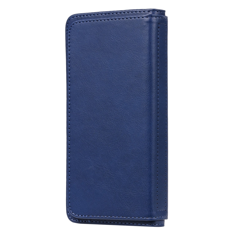 For OPPO A7 / A5s (AX5s) Multifunctional Magnetic Copper Buckle Horizontal Flip Solid Color Leather Case with 10 Card Slots & Wallet & Holder & Photo Frame