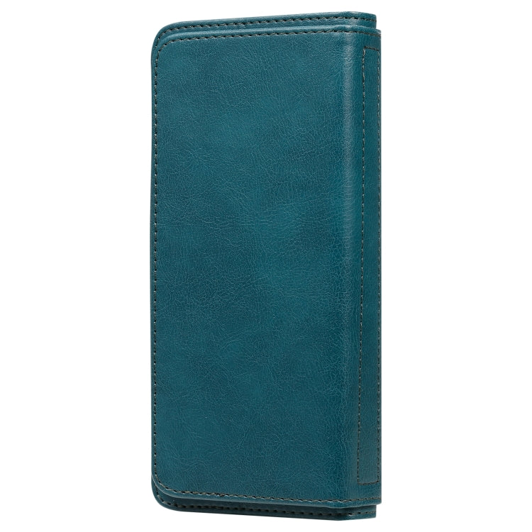 For OPPO A8 / A31 (2020) Multifunctional Magnetic Copper Buckle Horizontal Flip Solid Color Leather Case with 10 Card Slots & Wallet & Holder & Photo Frame