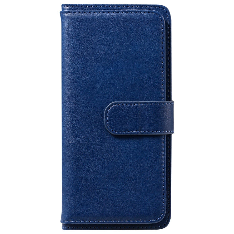 For OPPO A8 / A31 (2020) Multifunctional Magnetic Copper Buckle Horizontal Flip Solid Color Leather Case with 10 Card Slots & Wallet & Holder & Photo Frame