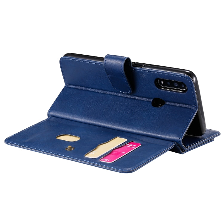 For OPPO A8 / A31 (2020) Multifunctional Magnetic Copper Buckle Horizontal Flip Solid Color Leather Case with 10 Card Slots & Wallet & Holder & Photo Frame