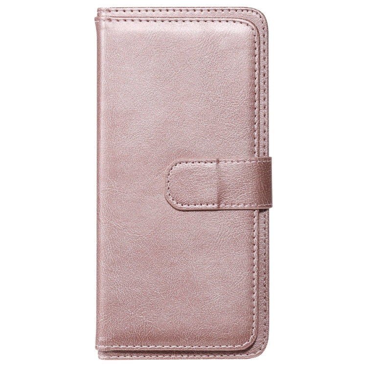 For OPPO A8 / A31 (2020) Multifunctional Magnetic Copper Buckle Horizontal Flip Solid Color Leather Case with 10 Card Slots & Wallet & Holder & Photo Frame