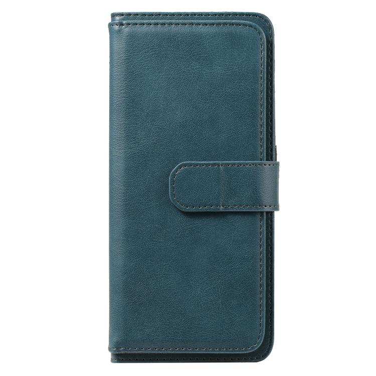 For OPPO A9 (2020) / A11x / A5 (2020) Multifunctional Magnetic Copper Buckle Horizontal Flip Solid Color Leather Case with 10 Card Slots & Wallet & Holder & Photo Frame