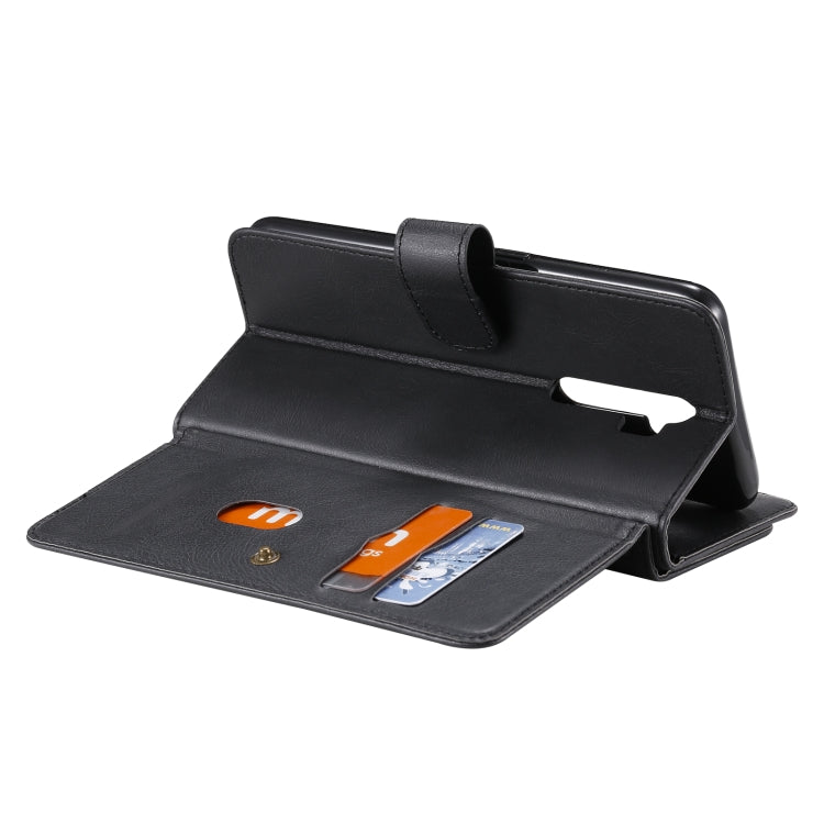 For OPPO A9 (2020) / A11x / A5 (2020) Multifunctional Magnetic Copper Buckle Horizontal Flip Solid Color Leather Case with 10 Card Slots & Wallet & Holder & Photo Frame