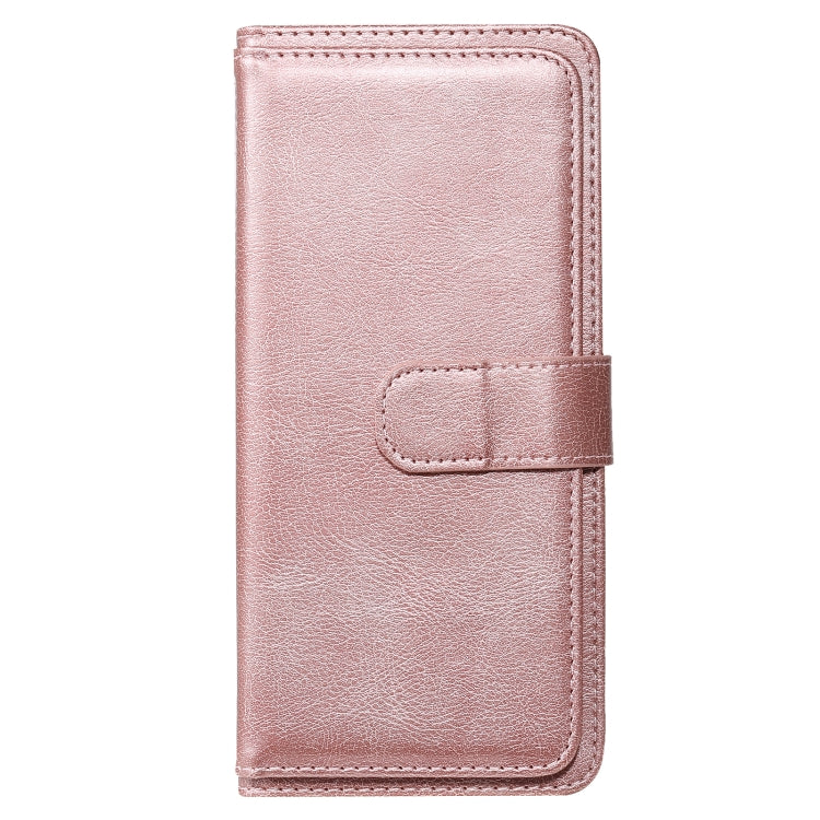 For OPPO A9 (2020) / A11x / A5 (2020) Multifunctional Magnetic Copper Buckle Horizontal Flip Solid Color Leather Case with 10 Card Slots & Wallet & Holder & Photo Frame