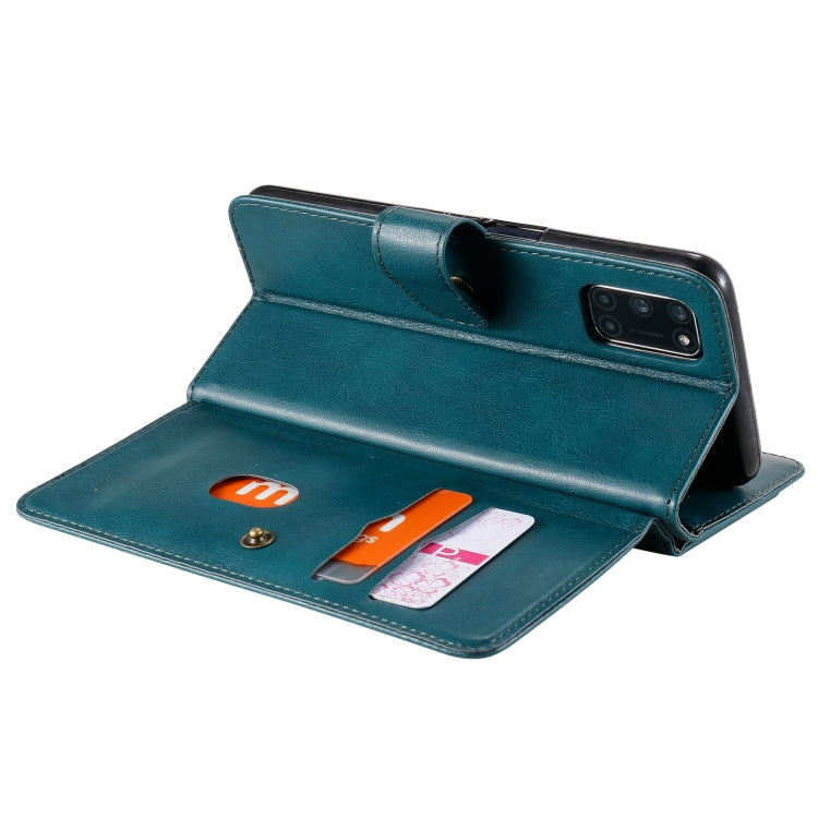 For OPPO A52 / A72 / A92 Multifunctional Magnetic Copper Buckle Horizontal Flip Solid Color Leather Case with 10 Card Slots & Wallet & Holder & Photo Frame