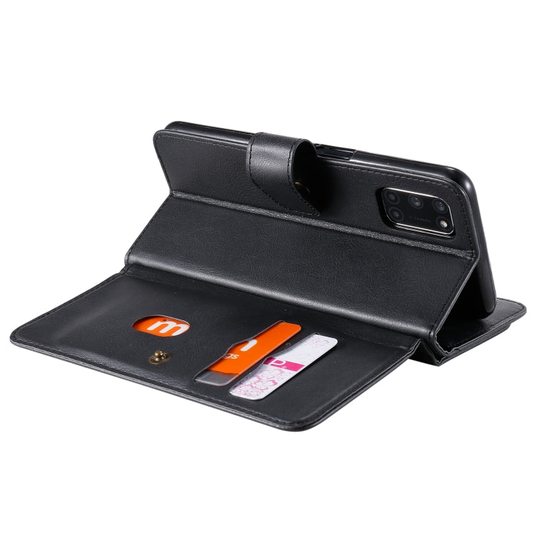 For OPPO A52 / A72 / A92 Multifunctional Magnetic Copper Buckle Horizontal Flip Solid Color Leather Case with 10 Card Slots & Wallet & Holder & Photo Frame