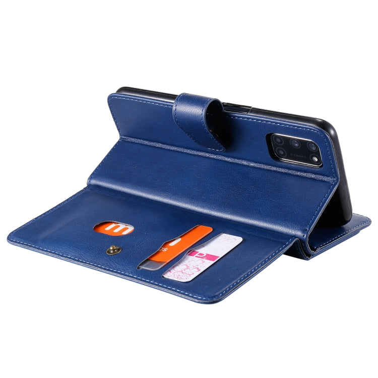 For OPPO A52 / A72 / A92 Multifunctional Magnetic Copper Buckle Horizontal Flip Solid Color Leather Case with 10 Card Slots & Wallet & Holder & Photo Frame