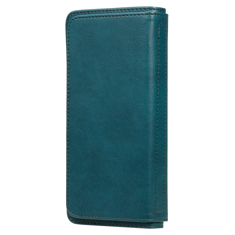 For OPPO Realme 6 Multifunctional Magnetic Copper Buckle Horizontal Flip Solid Color Leather Case with 10 Card Slots & Wallet & Holder & Photo Frame