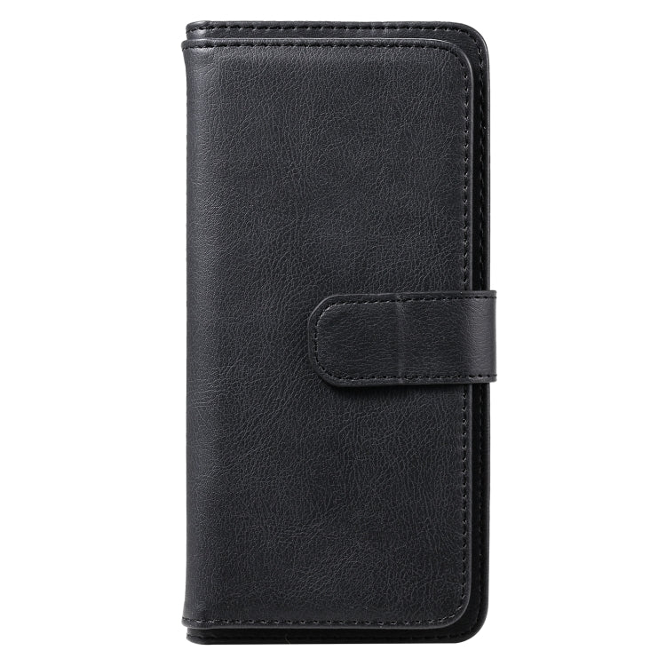 For OPPO Realme 6 Multifunctional Magnetic Copper Buckle Horizontal Flip Solid Color Leather Case with 10 Card Slots & Wallet & Holder & Photo Frame