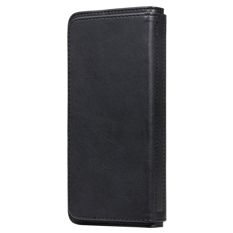 For OPPO Realme 6 Multifunctional Magnetic Copper Buckle Horizontal Flip Solid Color Leather Case with 10 Card Slots & Wallet & Holder & Photo Frame