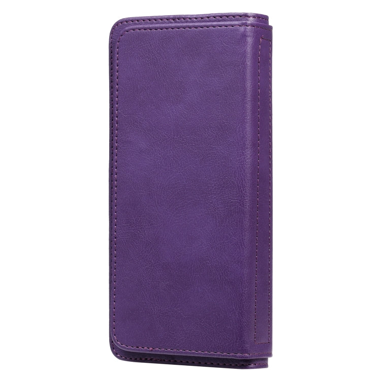 For OPPO Realme 6 Multifunctional Magnetic Copper Buckle Horizontal Flip Solid Color Leather Case with 10 Card Slots & Wallet & Holder & Photo Frame