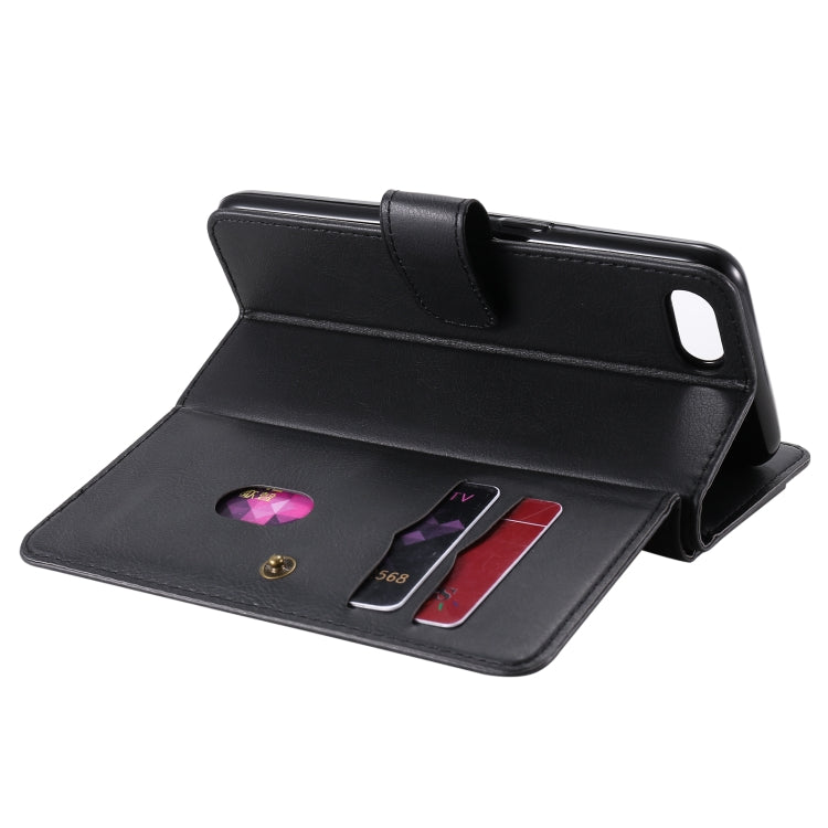 For OPPO A1k / Realme C2 Multifunctional Magnetic Copper Buckle Horizontal Flip Solid Color Leather Case with 10 Card Slots & Wallet & Holder & Photo Frame