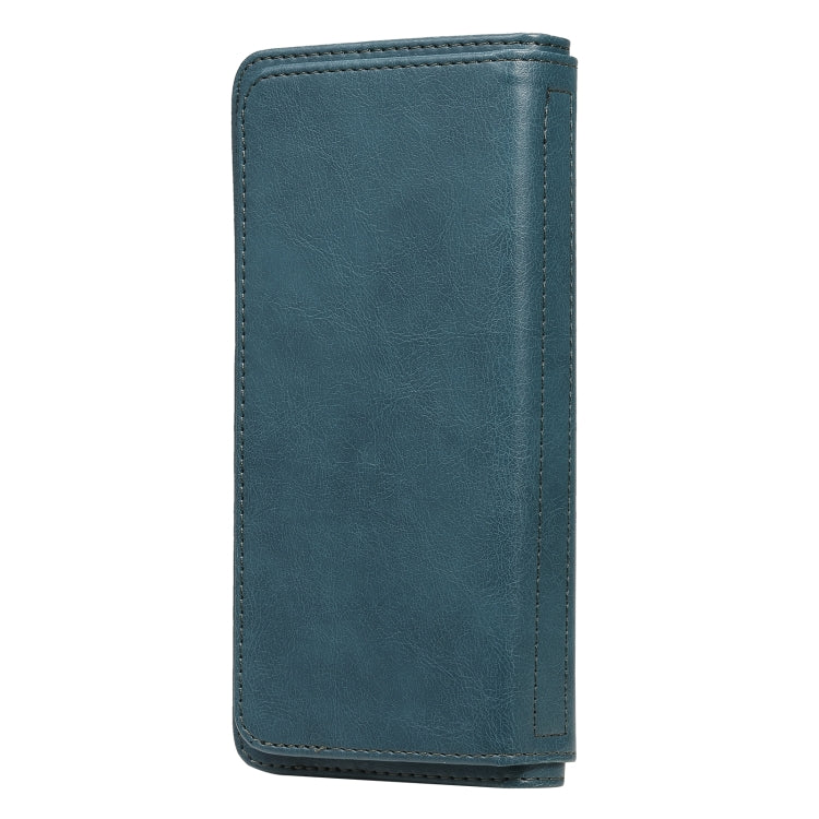 For OPPO Realme C11 Multifunctional Magnetic Copper Buckle Horizontal Flip Solid Color Leather Case with 10 Card Slots & Wallet & Holder & Photo Frame