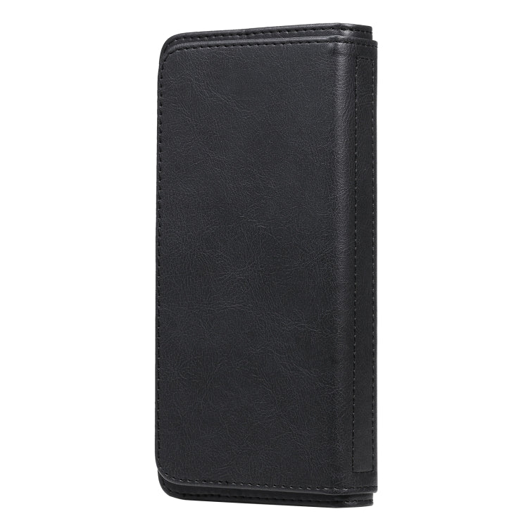 For OPPO Realme C11 Multifunctional Magnetic Copper Buckle Horizontal Flip Solid Color Leather Case with 10 Card Slots & Wallet & Holder & Photo Frame