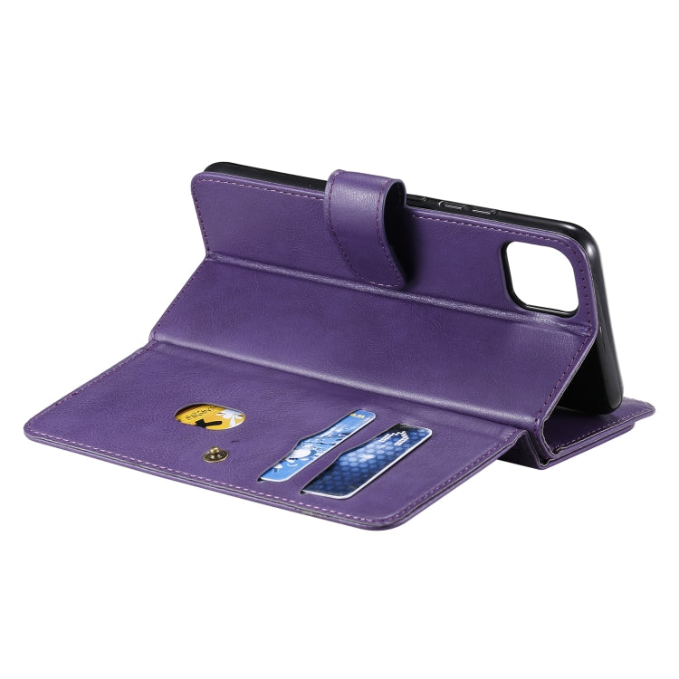 For OPPO Realme C11 Multifunctional Magnetic Copper Buckle Horizontal Flip Solid Color Leather Case with 10 Card Slots & Wallet & Holder & Photo Frame