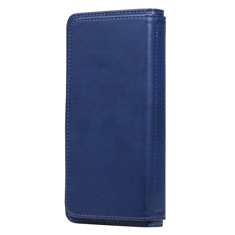 For OPPO Realme C11 Multifunctional Magnetic Copper Buckle Horizontal Flip Solid Color Leather Case with 10 Card Slots & Wallet & Holder & Photo Frame