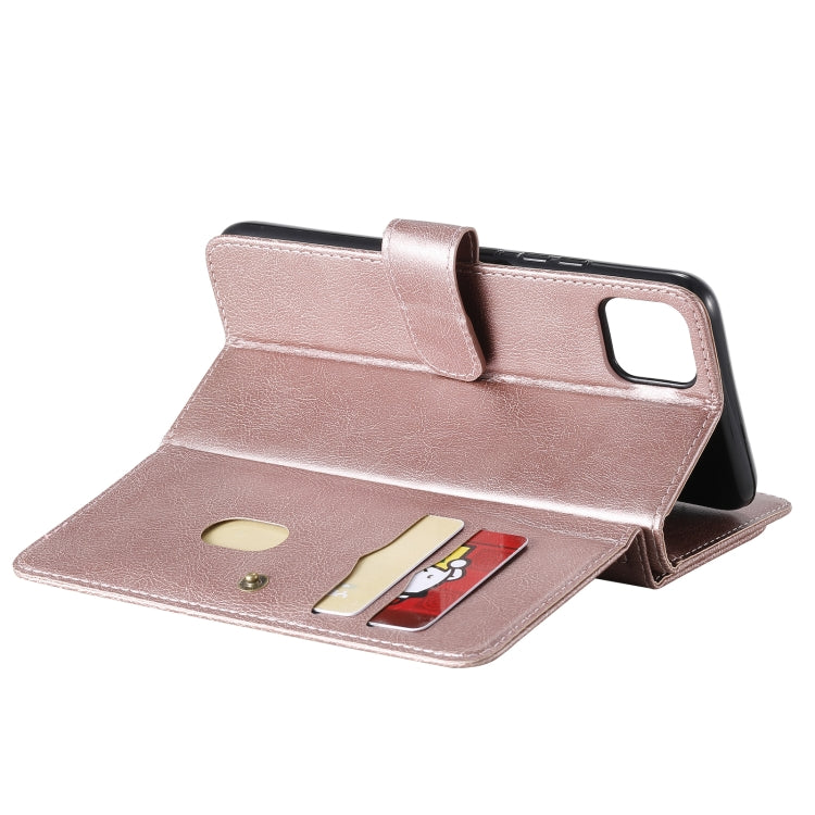 For OPPO Realme C11 Multifunctional Magnetic Copper Buckle Horizontal Flip Solid Color Leather Case with 10 Card Slots & Wallet & Holder & Photo Frame