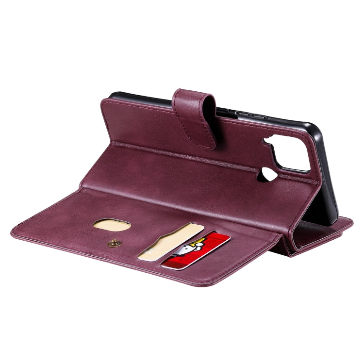 For OPPO Realme C15 Multifunctional Magnetic Copper Buckle Horizontal Flip Solid Color Leather Case with 10 Card Slots & Wallet & Holder & Photo Frame