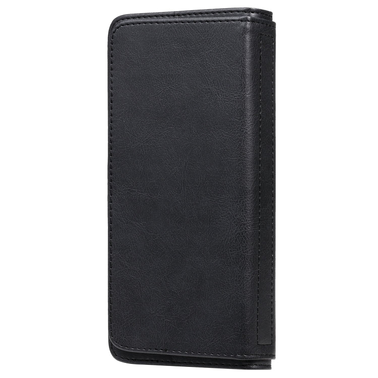 For OPPO Realme C15 Multifunctional Magnetic Copper Buckle Horizontal Flip Solid Color Leather Case with 10 Card Slots & Wallet & Holder & Photo Frame