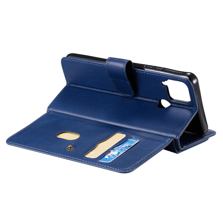 For OPPO Realme C15 Multifunctional Magnetic Copper Buckle Horizontal Flip Solid Color Leather Case with 10 Card Slots & Wallet & Holder & Photo Frame