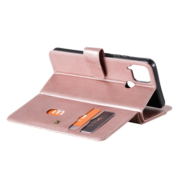 For OPPO Realme C15 Multifunctional Magnetic Copper Buckle Horizontal Flip Solid Color Leather Case with 10 Card Slots & Wallet & Holder & Photo Frame