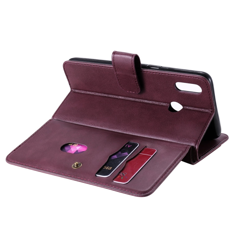 For OPPO Realme 3 / 3i Multifunctional Magnetic Copper Buckle Horizontal Flip Solid Color Leather Case with 10 Card Slots & Wallet & Holder & Photo Frame