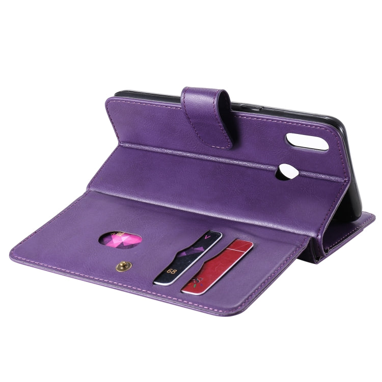 For OPPO Realme 3 / 3i Multifunctional Magnetic Copper Buckle Horizontal Flip Solid Color Leather Case with 10 Card Slots & Wallet & Holder & Photo Frame